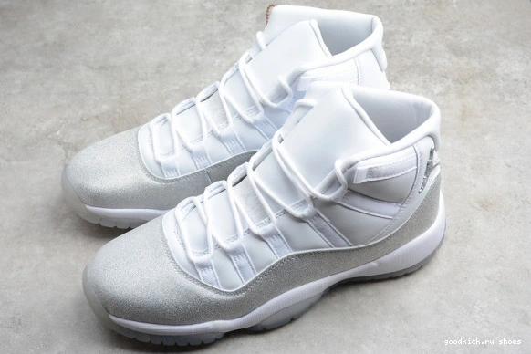 Metallic Jordan AR0715-100 White SilverVast WMNS Air AR0715-100 11 Grey 0424